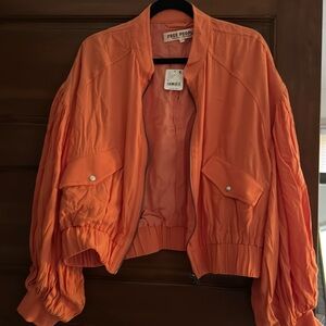 Free People zip up jacket, light weight